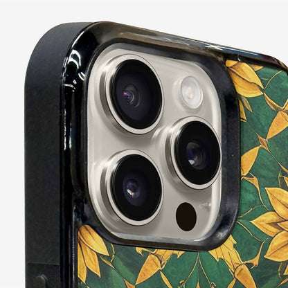 iPhone 16 Pro Case — Sunflower Mandala Kaleidoscope, Customized Protective Case