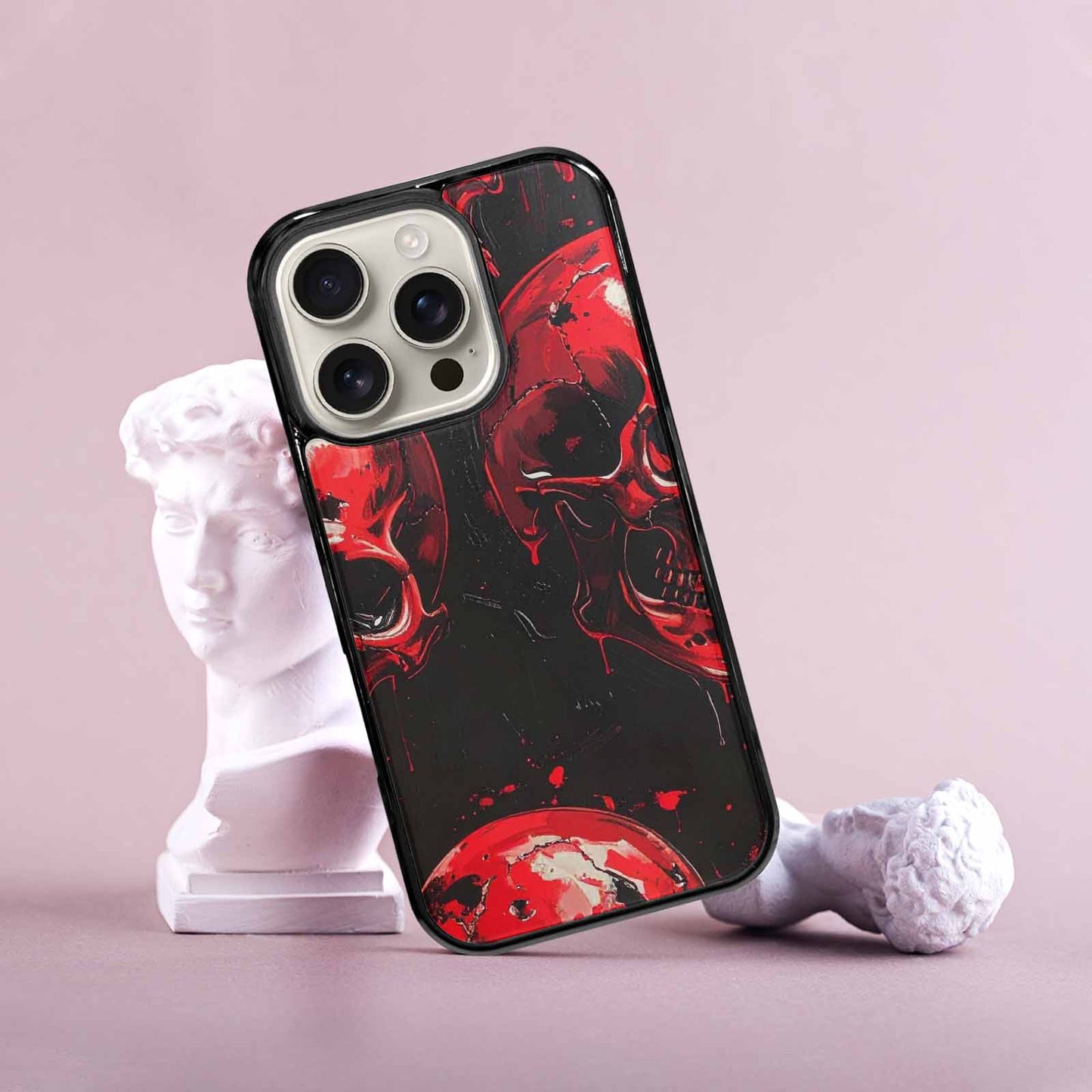 iPhone 16 Pro Case — 1000\'s Of Skulls Overlapping Eachother Everywhere, Original Design Phone Case