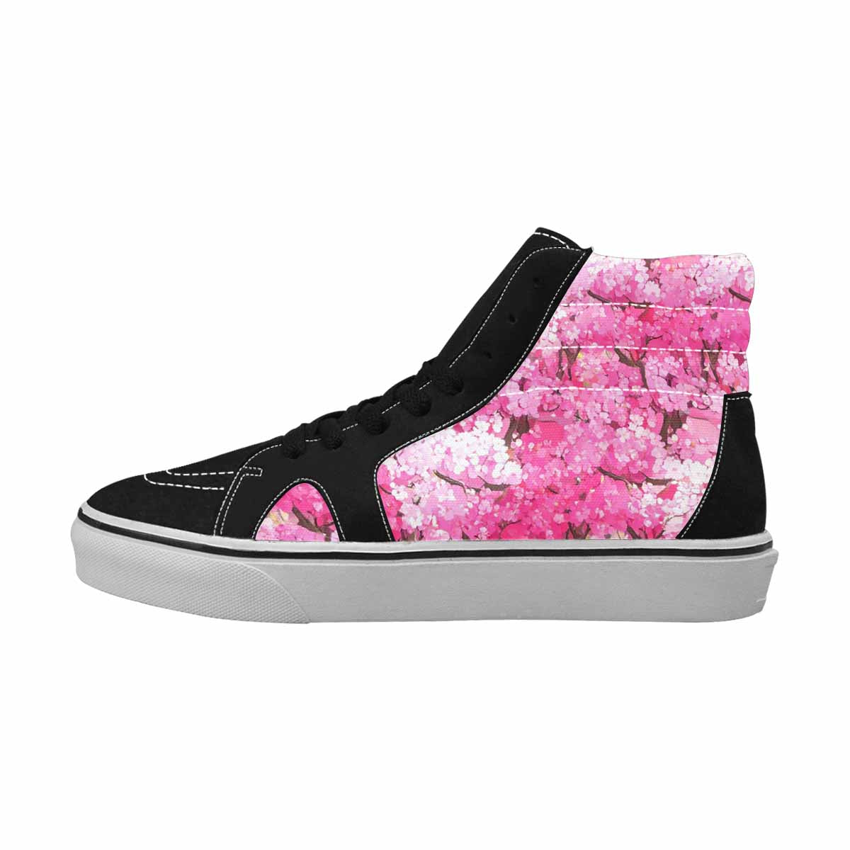 MEN'S Cherry Blossom Branch Cherry High Top Canvas Grunge Custom Shoes