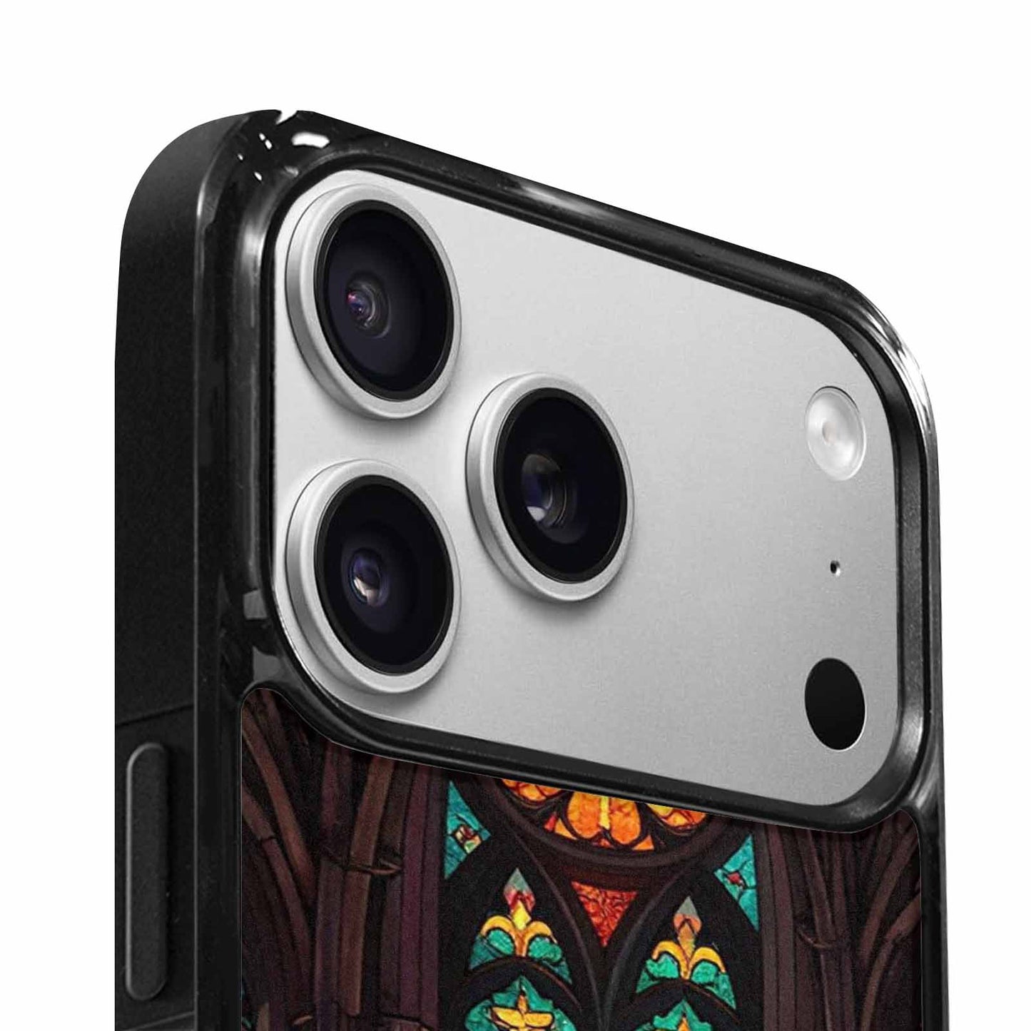 iPhone 17 Pro Max Case — Stained Glass Cathedral Original Art, Custom Art Phone Cover