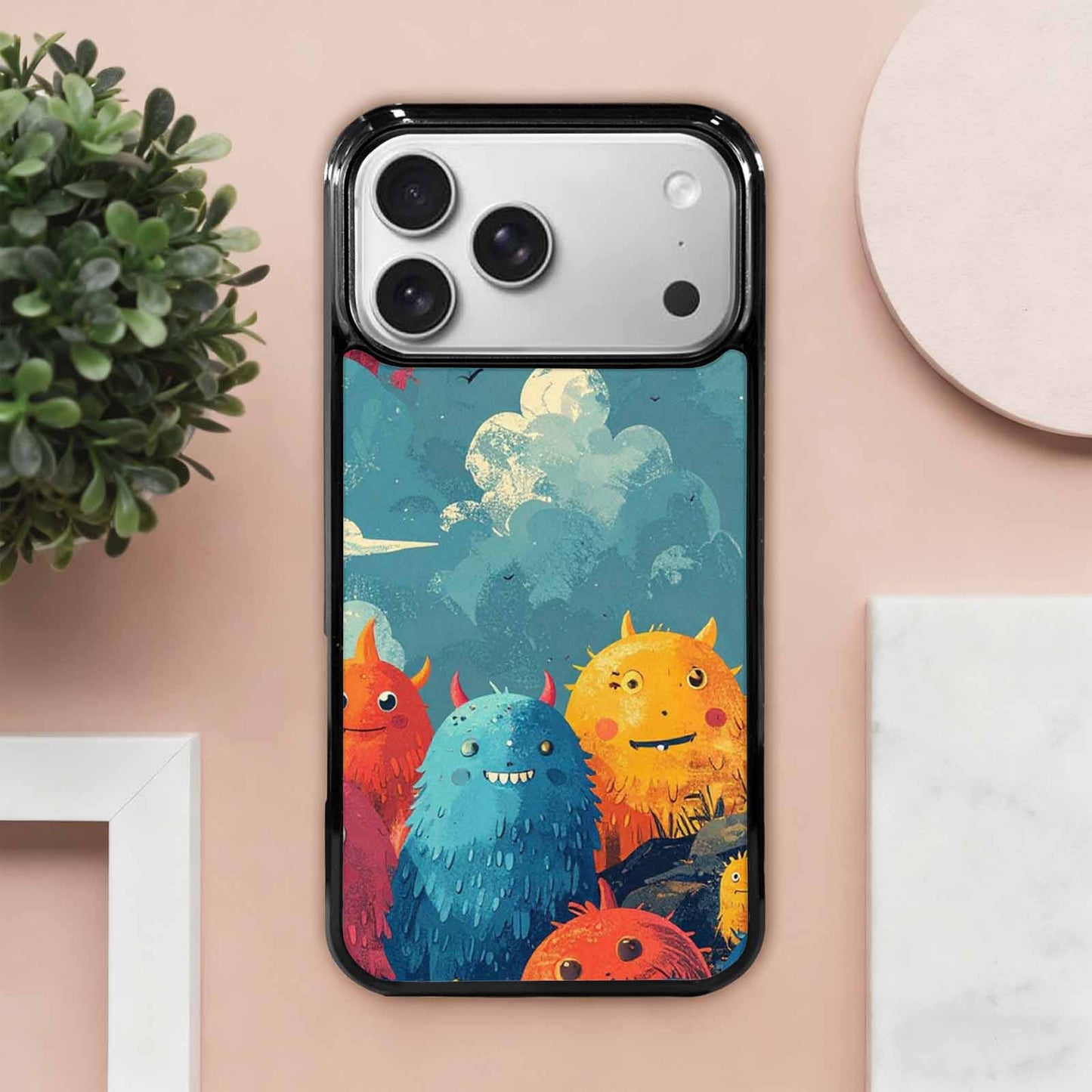 iPhone 17 Pro Max Case — Vintage Monsters Lighthouse Retro Vintage, Customized Protective Case