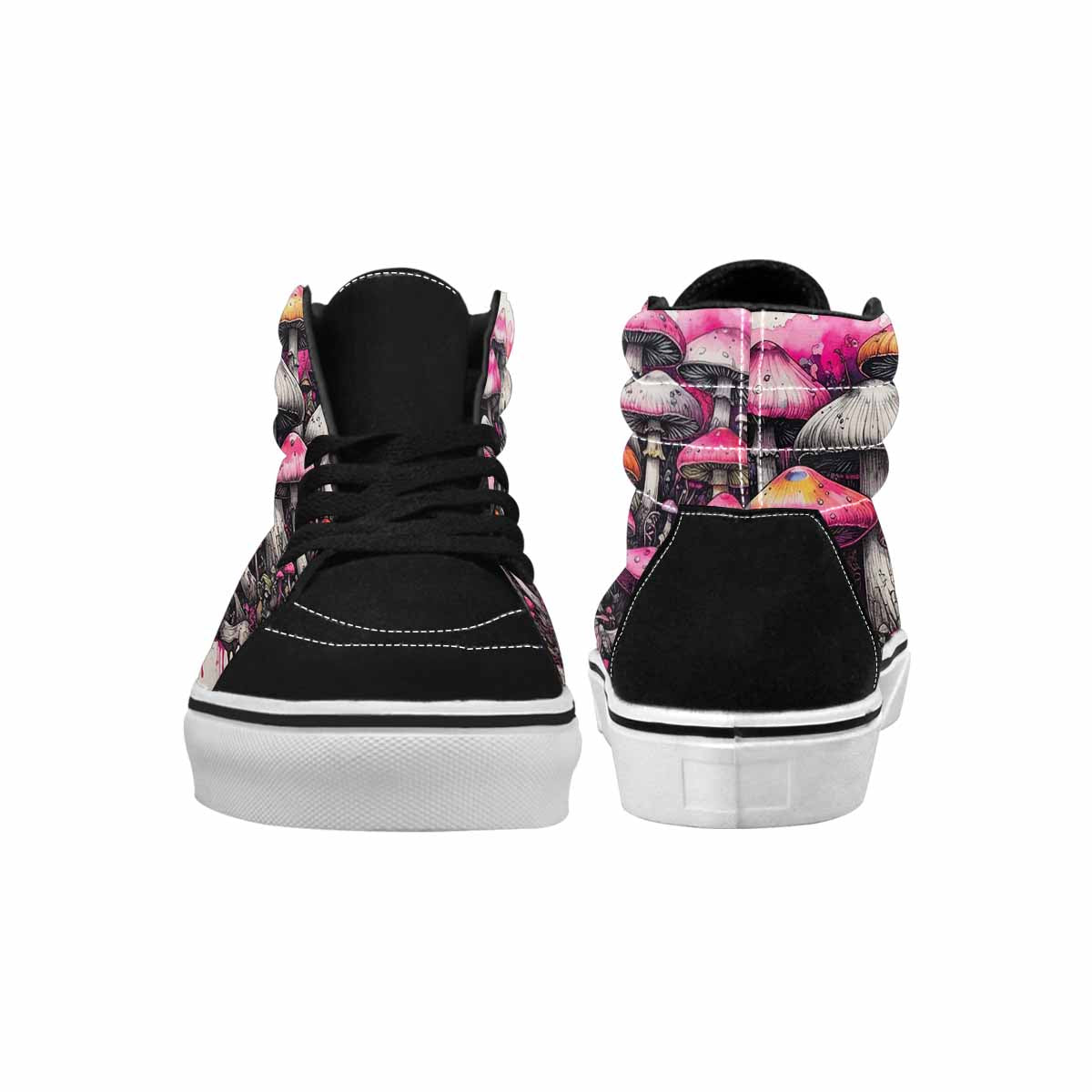 MEN'S Rainbow Drip Mushrooms High Top Canvas Vivid Custom Sneakers