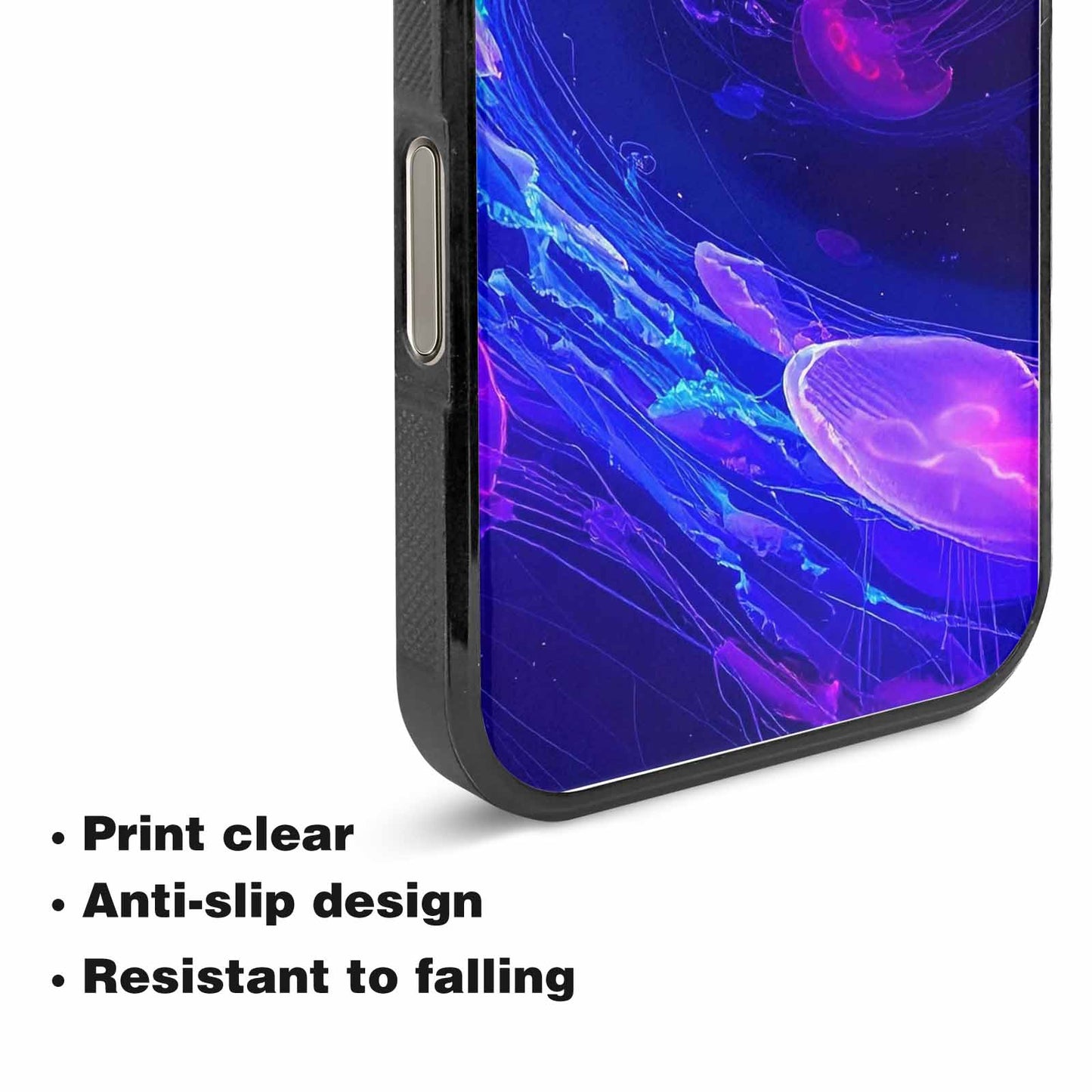 iPhone 15 Pro Max Case — Jellyfish Glow Jellyfish Glow Pattern Hundreds, Custom Made Phone Cover
