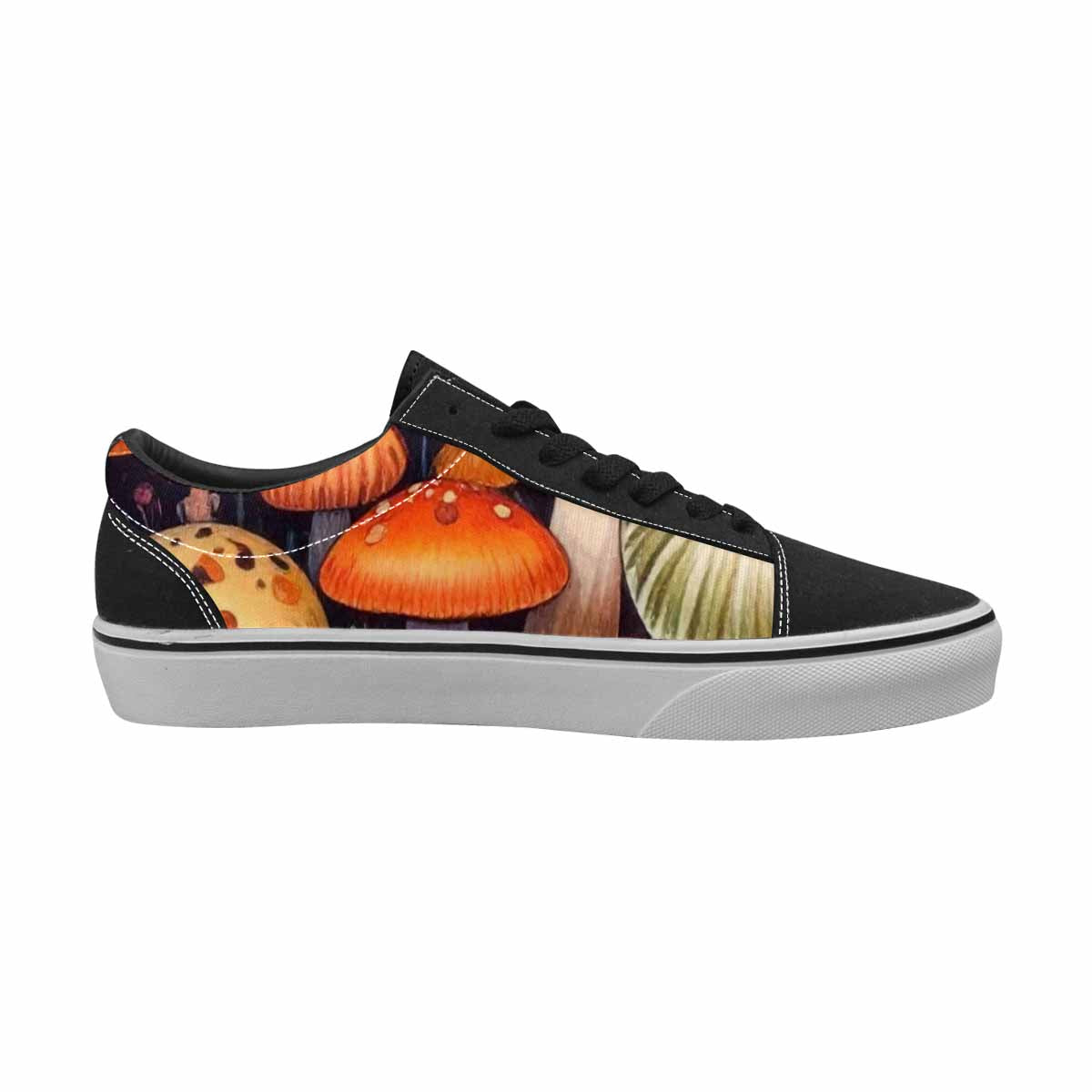 WOMEN'S Mushrooms Lace-Up Canvas Dreamlike Custom Shoes