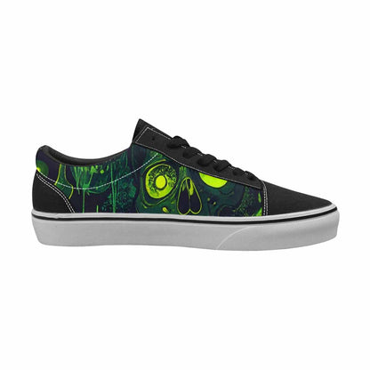 WOMEN'S More Overlapping Ontop Each Lace-Up Canvas Dark Academia Custom Sneakers