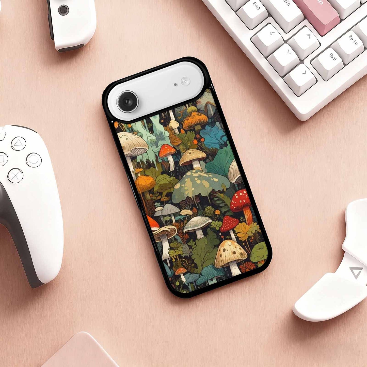 iPhone 17 Air Case — Mushrooms Camomushrooms Patter Bki Camo, Original Design Phone Case