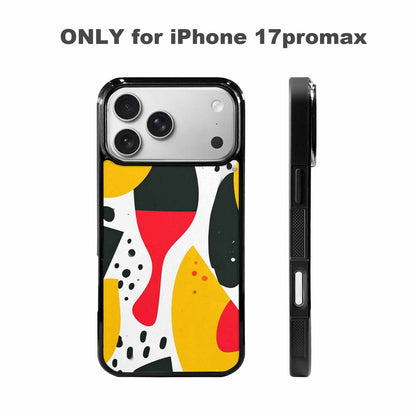 iPhone 17 Pro Max Case — Memphis Art Pattern Retro Vintage, Custom Made Phone Cover
