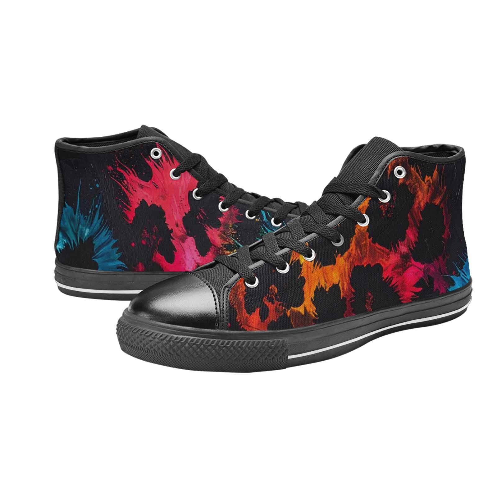 MEN'S Dark Animal Print High Top Canvas Y2K Sneakers