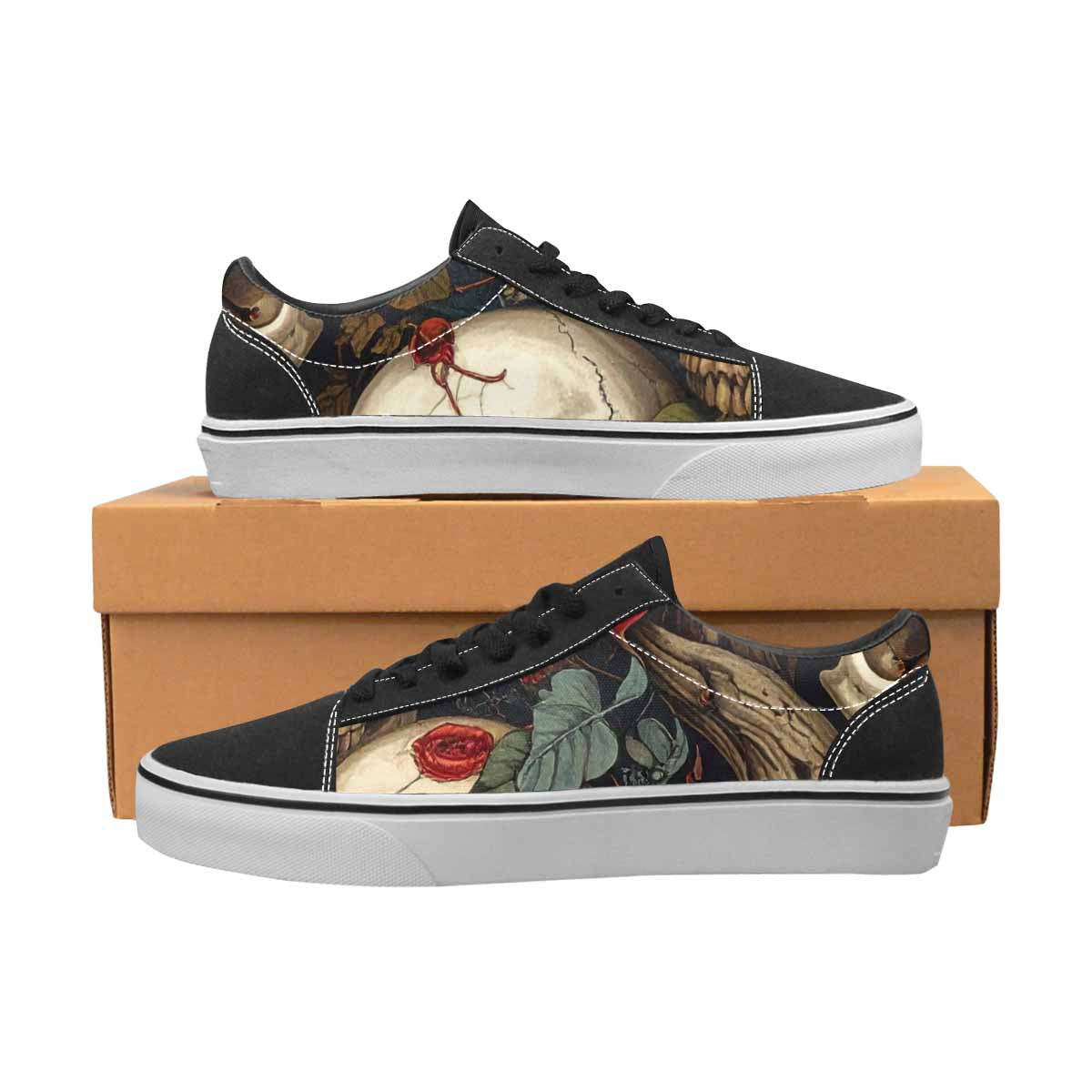WOMEN'S More Overlapping Ontop Each Lace-Up Canvas Vibrant Chaos Sneakers