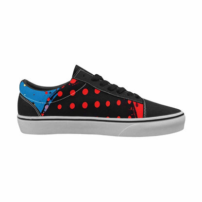 WOMEN'S Comic Book Halftone Canvas Lace-Up Surreal Sneakers