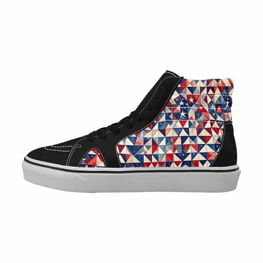 MEN'S American Flag Stars High Top Canvas Neon Fantasy Sneakers