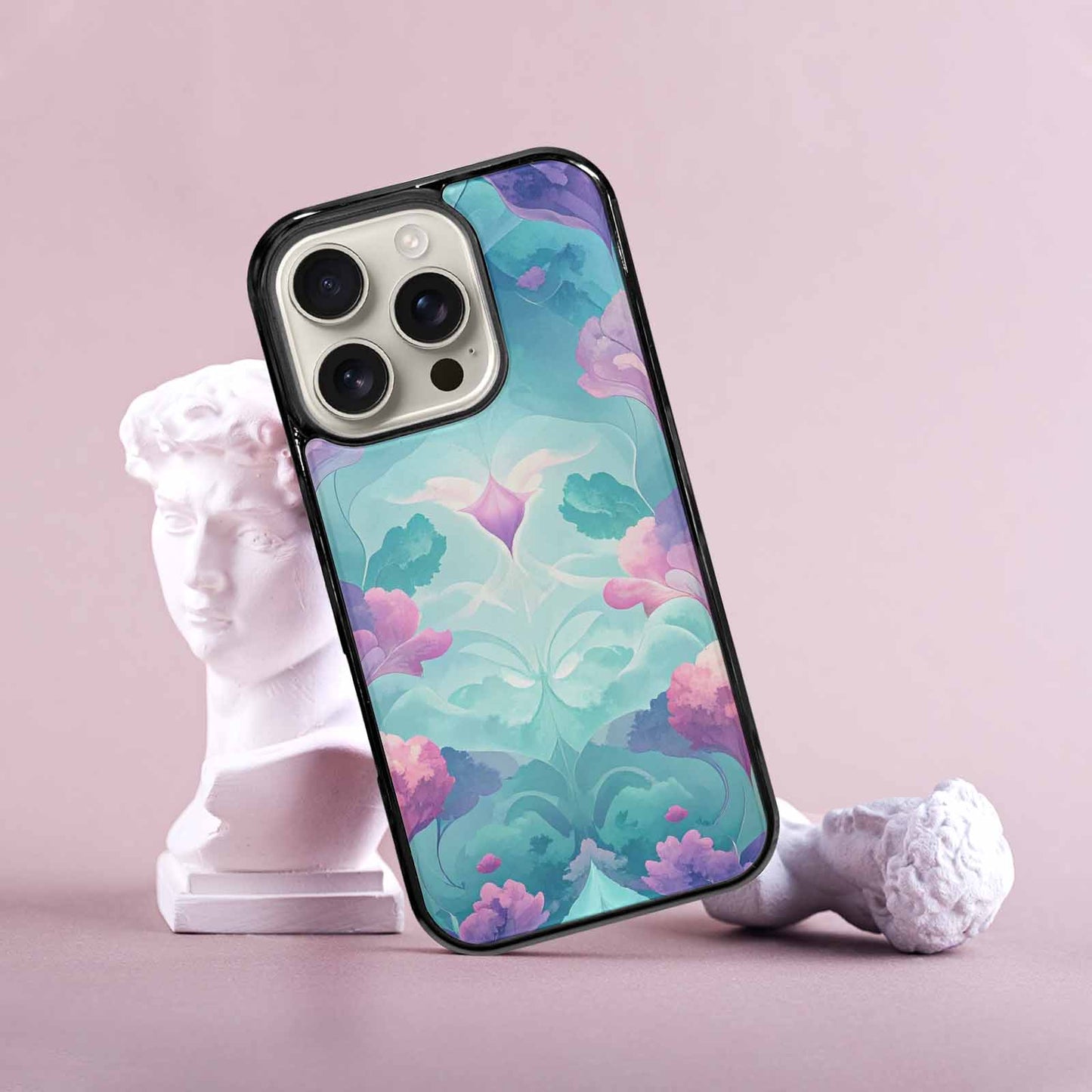 iPhone 16 Pro Case — Surrealist Dreamscape Illustration Pattern, Custom Printed Phone Case