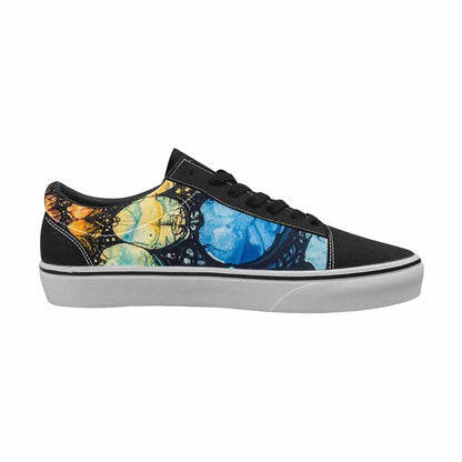 WOMEN'S Tie Lace-Up Canvas Kaleidoscope Sneakers