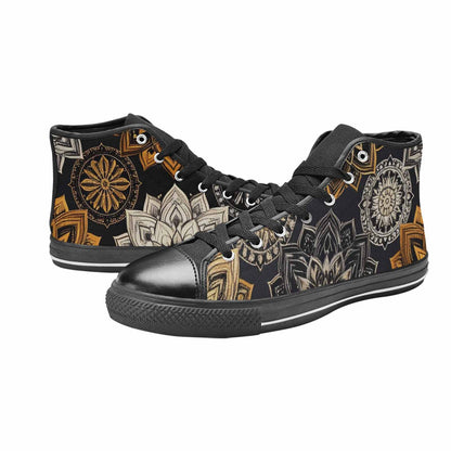 WOMEN'S Mandala High Top Canvas Dark Academia Custom Shoes