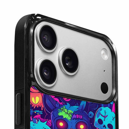 iPhone 17 Pro Case — Mixed Toxic Glow Creature Pattern Cartoon, Custom Print Case Cover