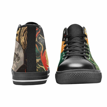 MEN'S Dragon Scale Fantasy High Top Canvas Vivid Sneakers