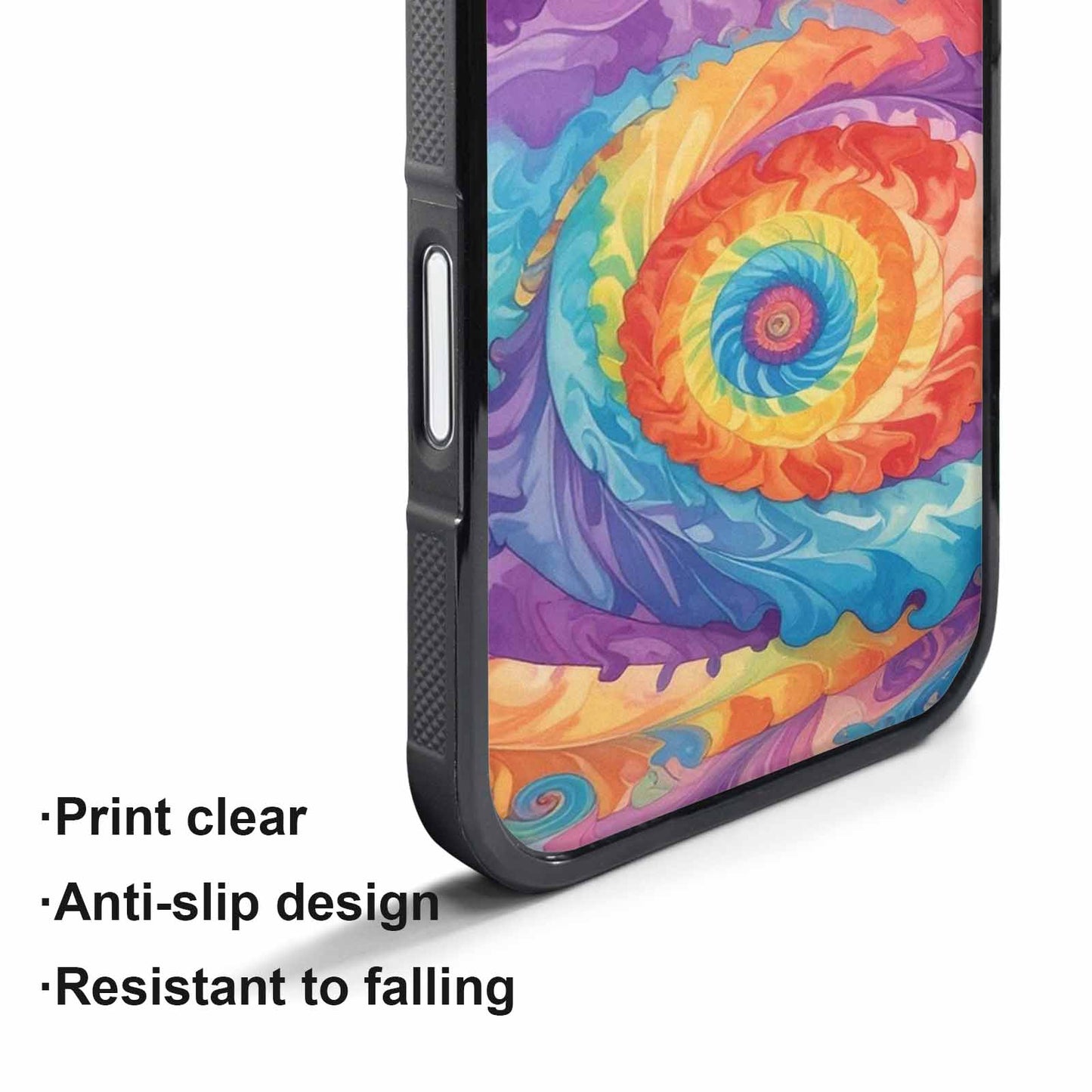 iPhone 17 Pro Case — Tie Dye Swirls Tie Dye Tie, Personalized Phone Case