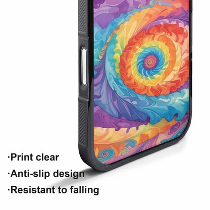 iPhone 17 Pro Case — Tie Dye Swirls Tie Dye Tie, Personalized Phone Case