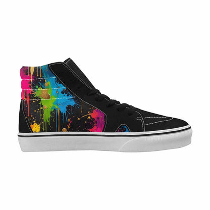 WOMEN'S Paint Splatter High Top Canvas Y2K Sneakers