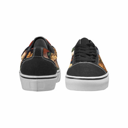 WOMEN'S Mushrooms Lace-Up Canvas Neon Fantasy Custom Shoes