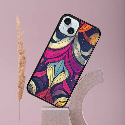 iPhone 15 Plus Case — 1970s Disco Cartoon Art Pattern, Unique Phone Case Design