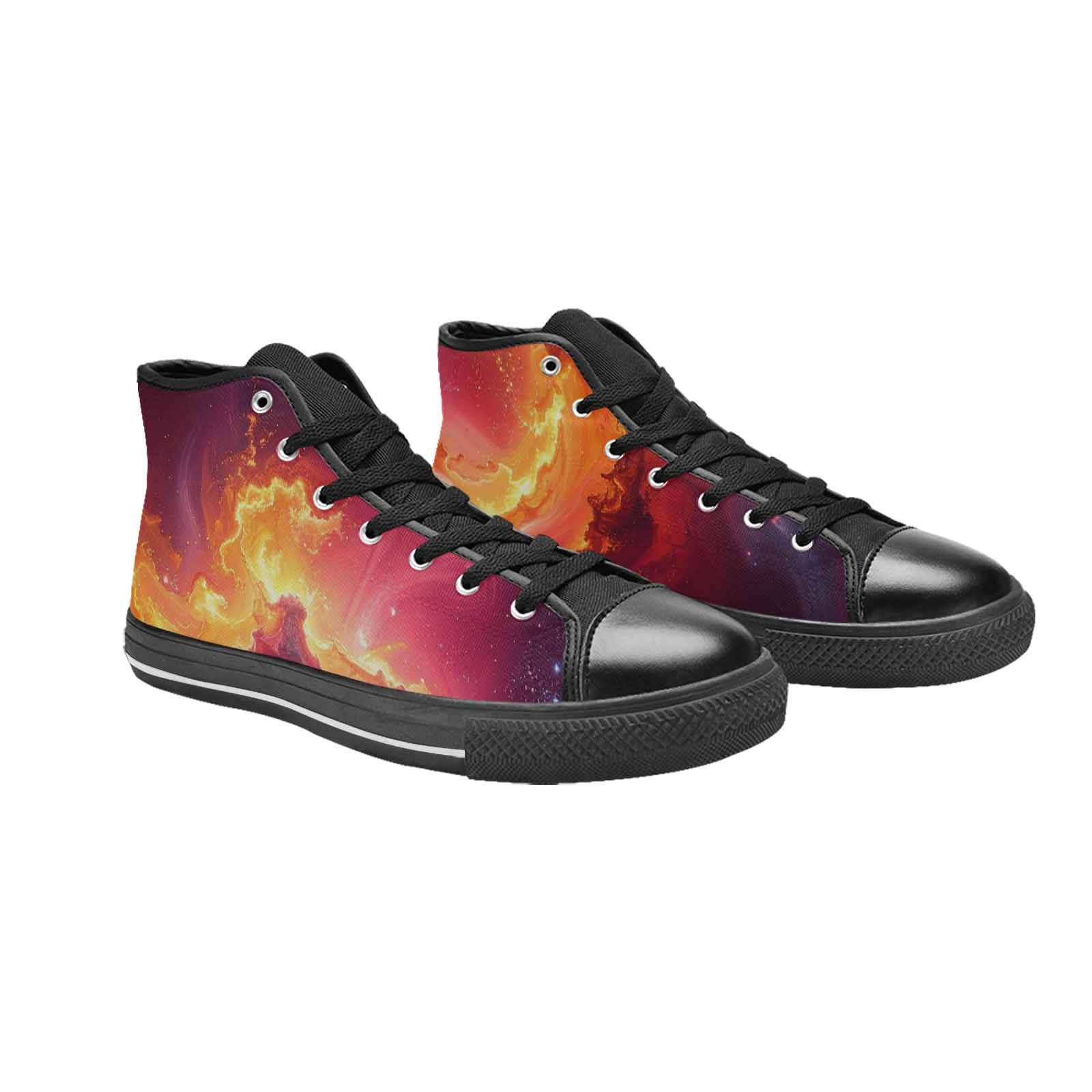 MEN'S Galaxy Art - High Top Canvas Surreal Custom Shoes