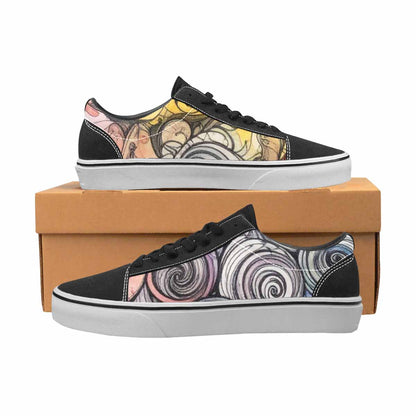 WOMEN'S Tie Lace-Up Canvas Vivid Custom Sneakers