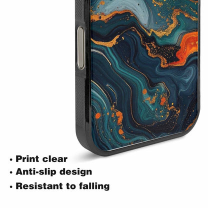 iPhone 15 Pro Max Case — Marble Dark, Custom Print Case Cover