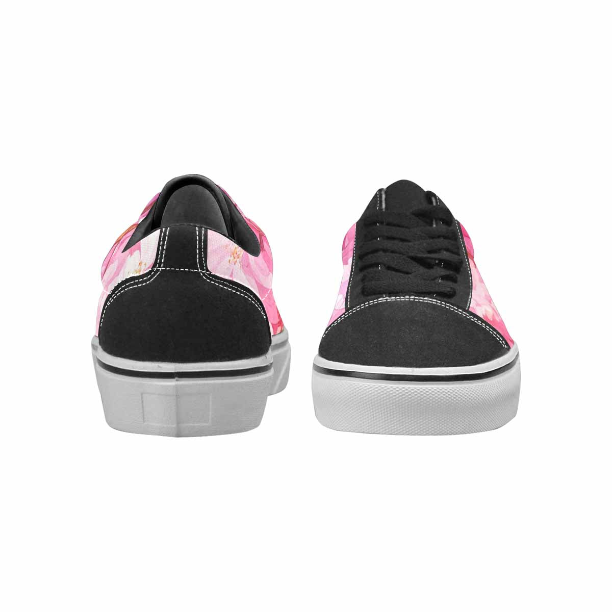 WOMEN'S Cherry Blossom Branch Cherry Lace-Up Canvas Vibrant Chaos Sneakers