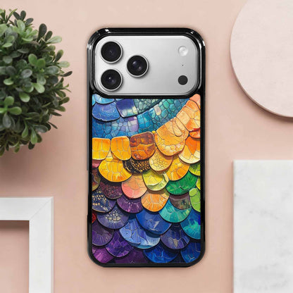 iPhone 17 Pro Max Case — Reptile Scale Full Color Original Art, Unique Phone Case Design