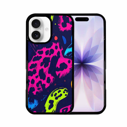 iPhone 17 Case — Leopard Print Neon Seamless Animal Print, Custom Made Phone Cover