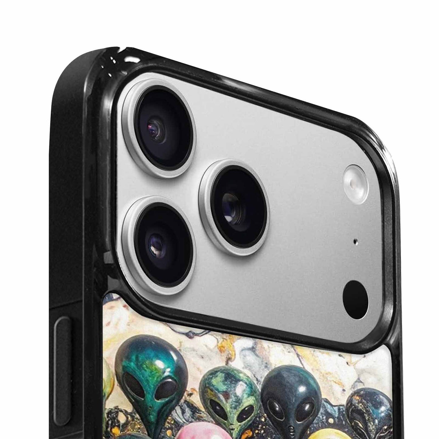 iPhone 17 Pro Max Case — Aliens Marblemelting Aliens Pa Alien Scifi, Custom Phone Case