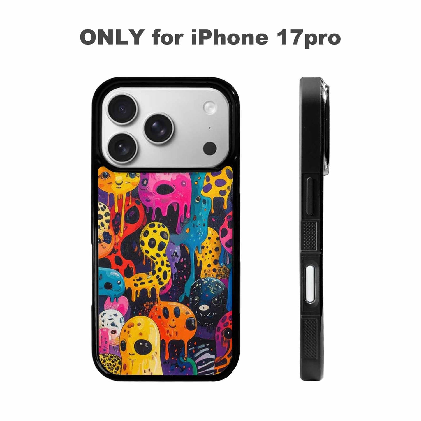 iPhone 17 Pro Case — Melting Aliens Pattern Hundreds Of Alien, Custom Print Case Cover