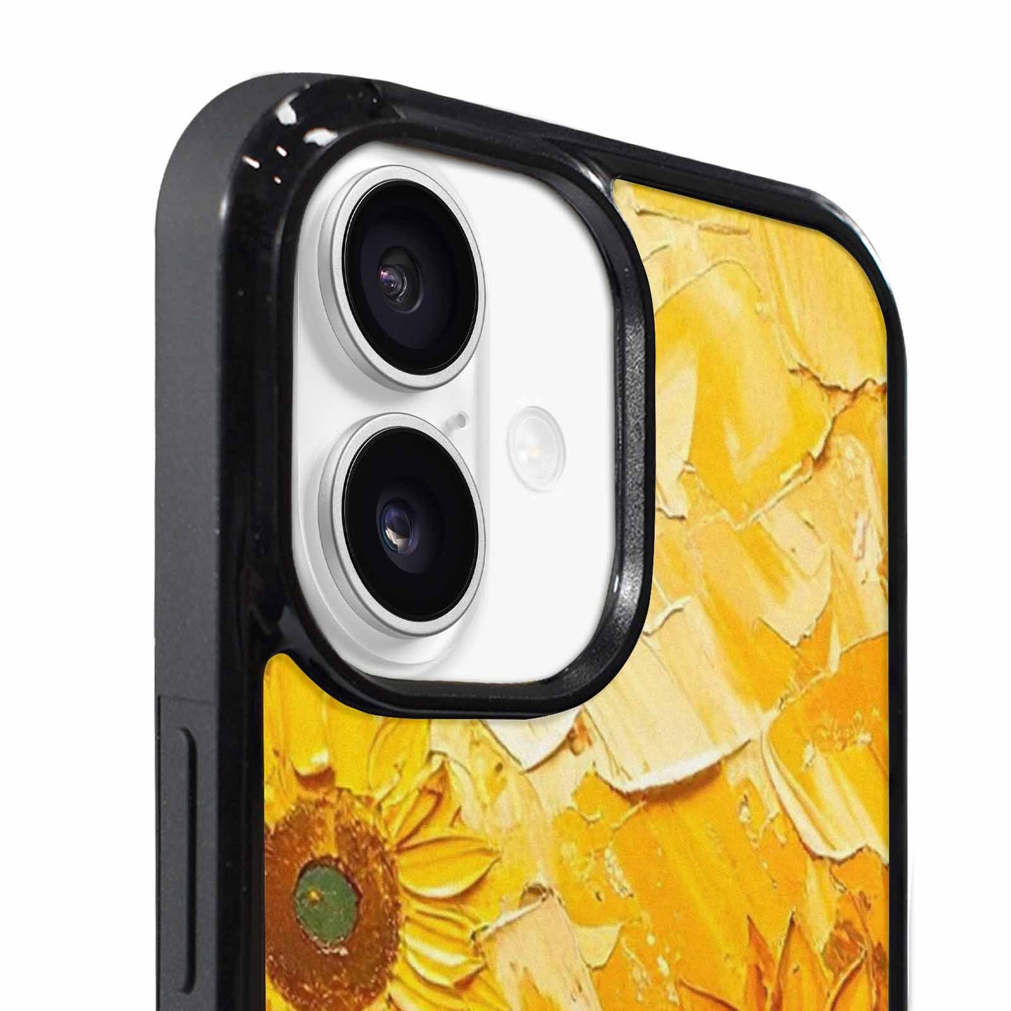 iPhone 17 Case — Impressionist Sunflower Brushstroke Pattern Floral, Custom Designed Case Cover