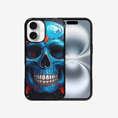iPhone 16 Case — Graffiti Skull Art Seamless Pattern Vibrant, Original Design Phone Case