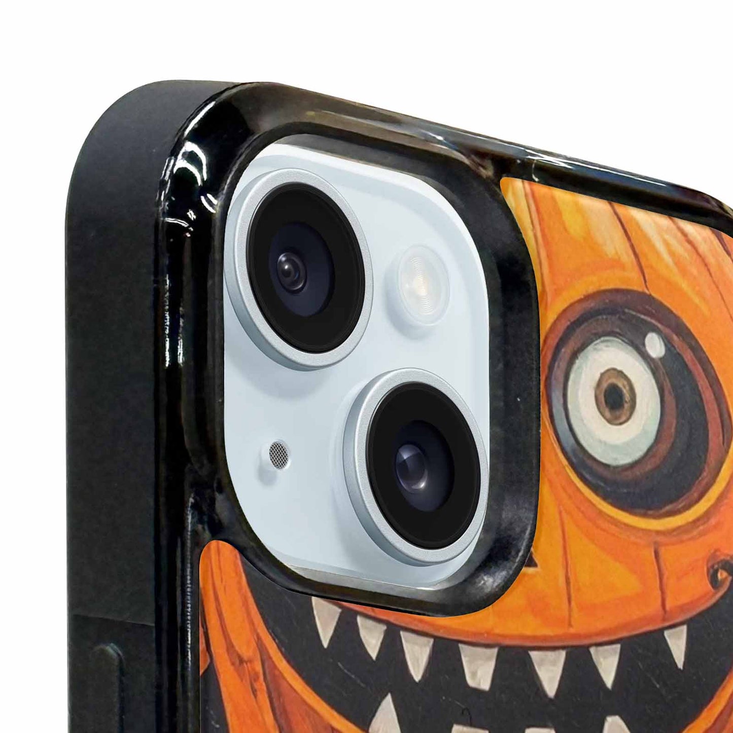 iPhone 15 Case — Cartoon Pumpkin Monster, Custom Designed Case Cover