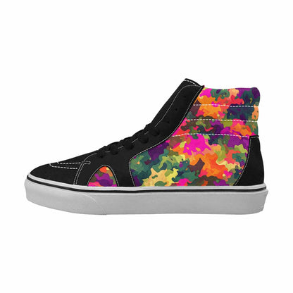 MEN'S Military Camouflage Blotch High Top Canvas Y2K Custom Sneakers