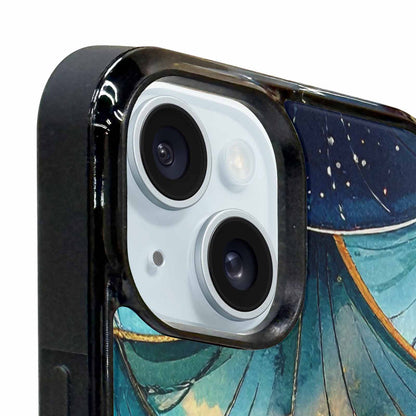 iPhone 15 Plus Case — Mermaid Scale Art Pattern, Custom Print Case Cover