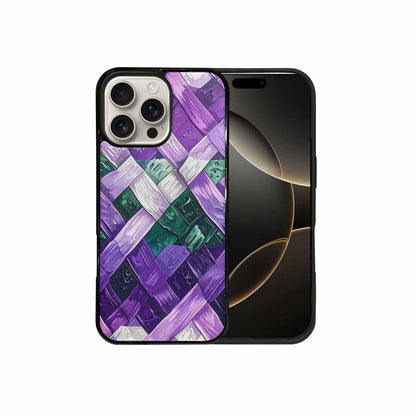iPhone 16 Pro Max Case — Genderqueer Flag Color Theme Small Rainbow, Custom Art Phone Cover