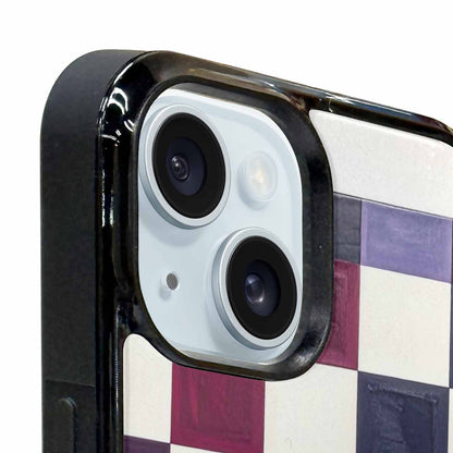 iPhone 15 Case — Checkerboard Print, Customized Protective Case