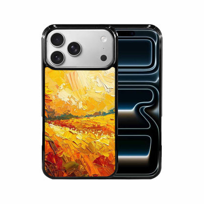 iPhone 17 Pro Max Case — Impressionist Sunflower Brushstroke Pattern Floral, Custom Print Case Cover