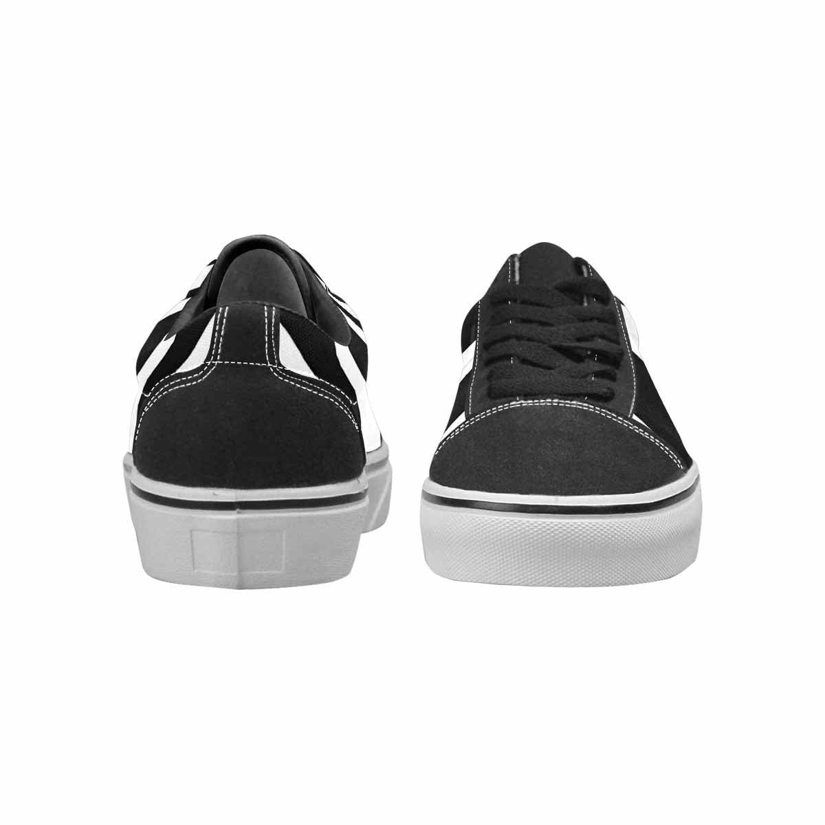 WOMEN'S Classic Zebra Print Canvas Lace-Up Vivid Custom Shoes