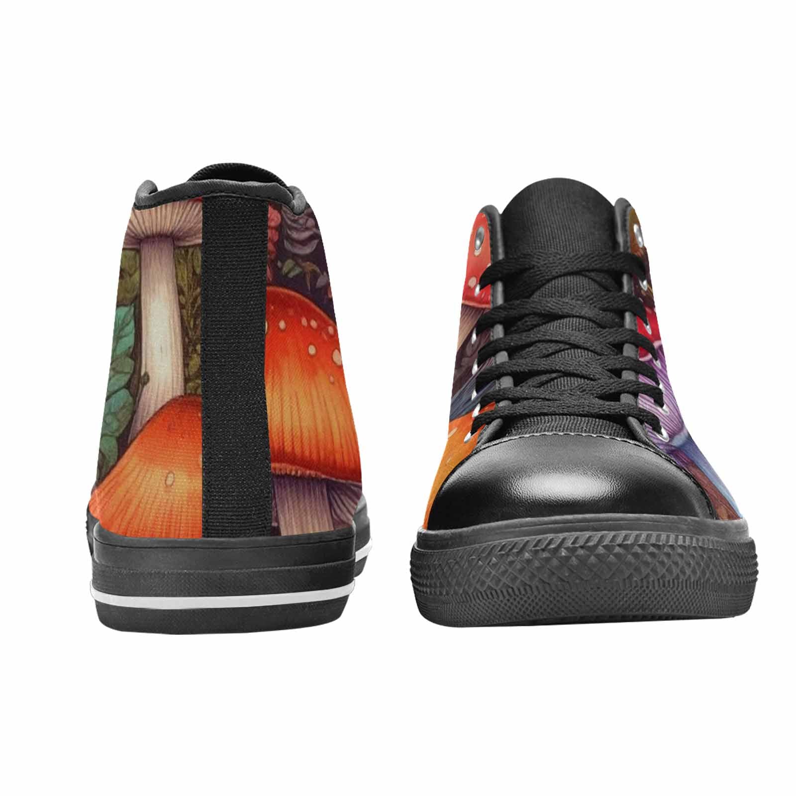 WOMEN'S Mushroom High Top Canvas Aesthetic Custom Sneakers