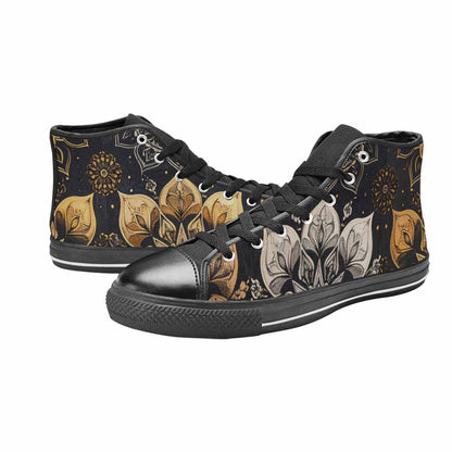 WOMEN'S Mandala High Top Canvas Grunge Sneakers