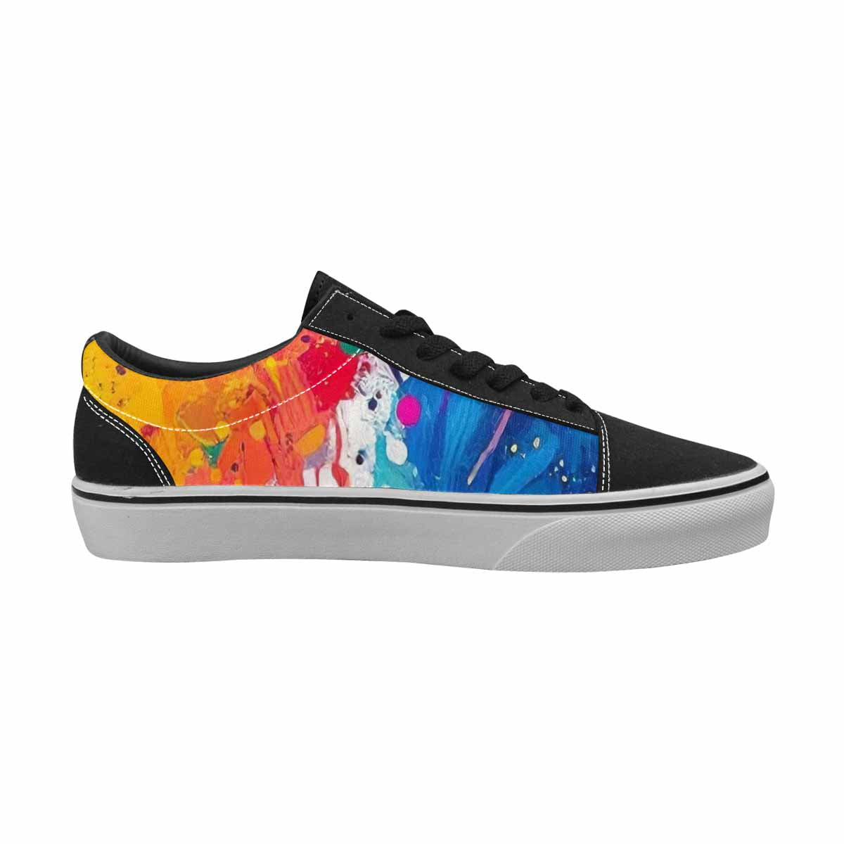 MEN'S Paint Splatter Canvas Lace-Up Neon Fantasy Shoes