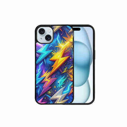 iPhone 15 Plus Case — Lightning Bolt Storm Pattern Hundreds Of, Customized Protective Case