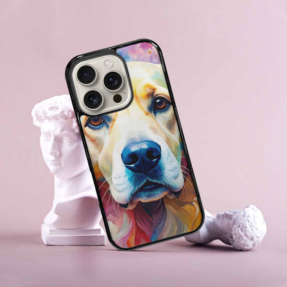 iPhone 16 Pro Case — Golden Retriever Watercolor Art Pattern Personalized, Custom Made Phone Cover