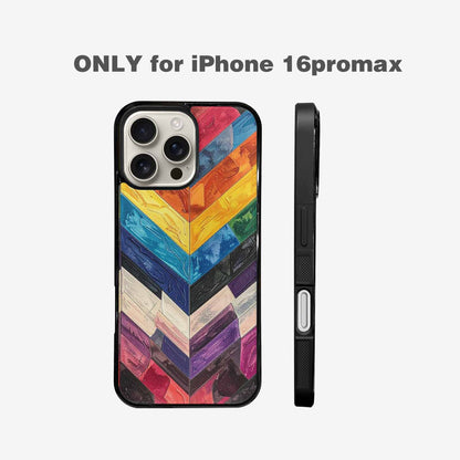 iPhone 16 Pro Max Case — Progress Pride Flag Color Theme Small, Personalized Phone Case