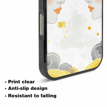 iPhone 16 Pro Max Case — Gemini Twins Zodiac Pattern Seamless Repeat, Personalized Phone Case