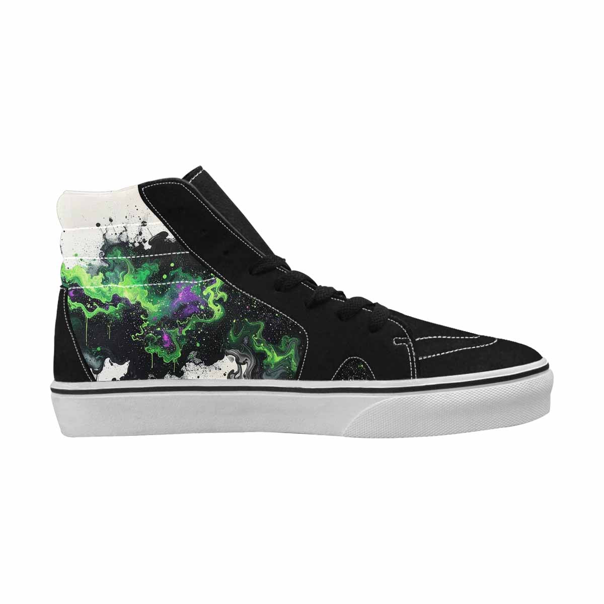 MEN'S Galaxy Nebula High Top Canvas Vibrant Chaos Custom Sneakers